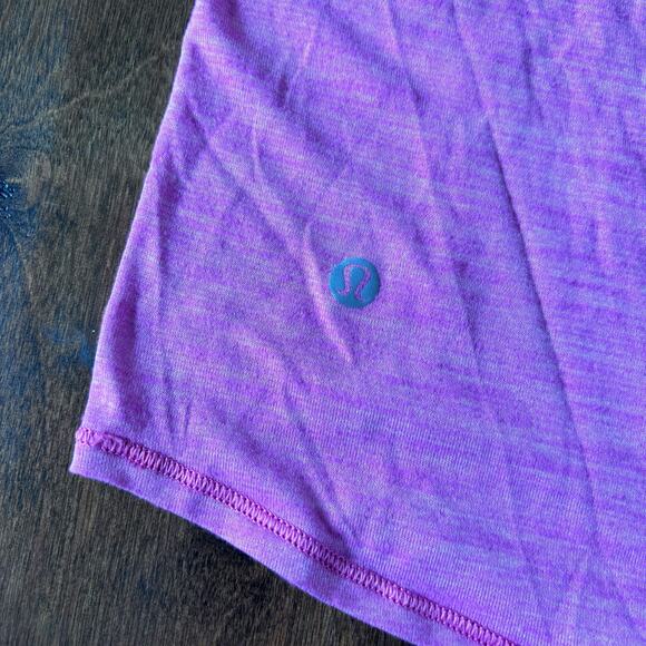 Lululemon Women's Size 10 Lighten Up Tank Pink Purple Built in Bra - Picture 9 of 11